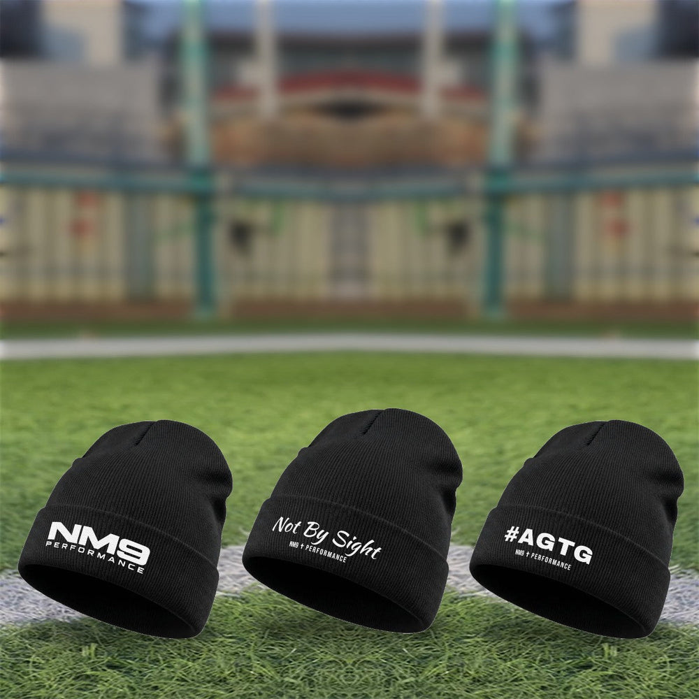 NM9 beanies on the field