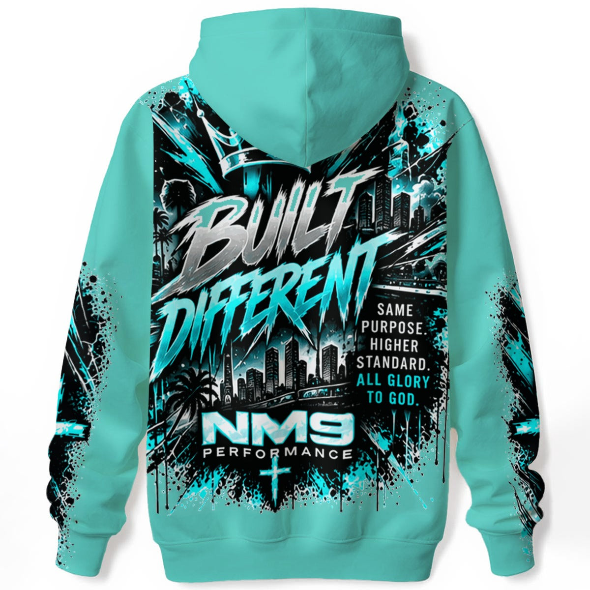 NM9 Ice Collection Hoodie | Built Different Mifsud 9 Edition | Ice Teal