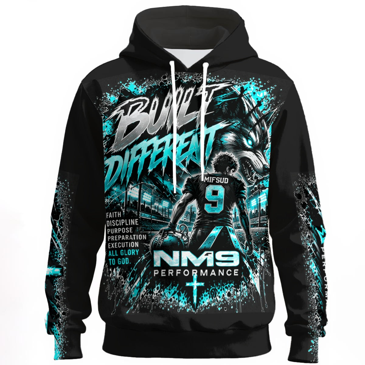 NM9 Ice Collection Hoodie | Built Different Mifsud 9 Edition | Black