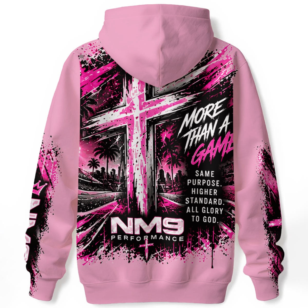 NM9 Pink Collection Hoodie | Girls Built Different | Light Pink