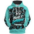 NM9 Ice Collection Hoodie | Built Different Leader Of The Pack | Ice Teal