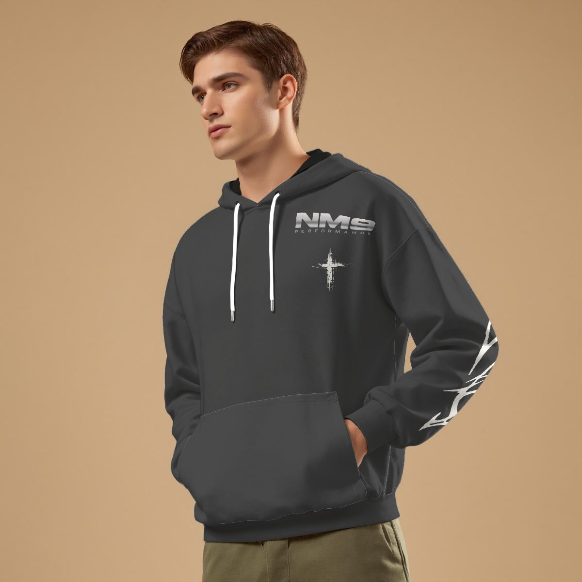 NM9 Hellfire Collection Hoodie | It's In My Blood | Steel Gray