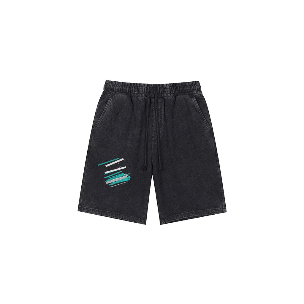 NM9 Ice Collection Heavyweight Sweat Shorts | Ice Streak | Black