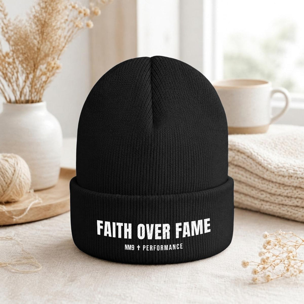 NM9 Performance Knit Beanie | Faith Over Fame