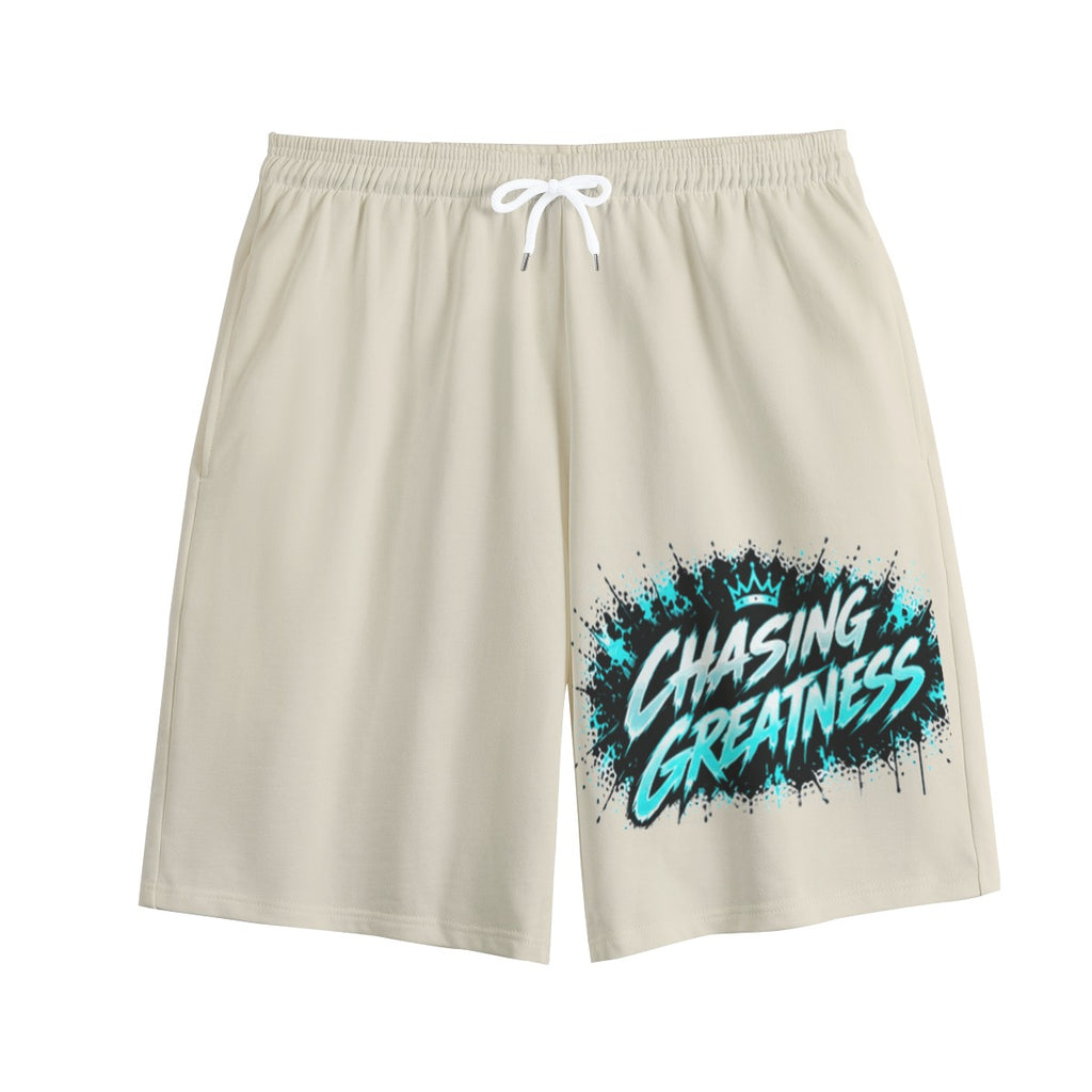 NM9 Ice Collection Sweat Shorts | Chasing Greatness Series | Bone
