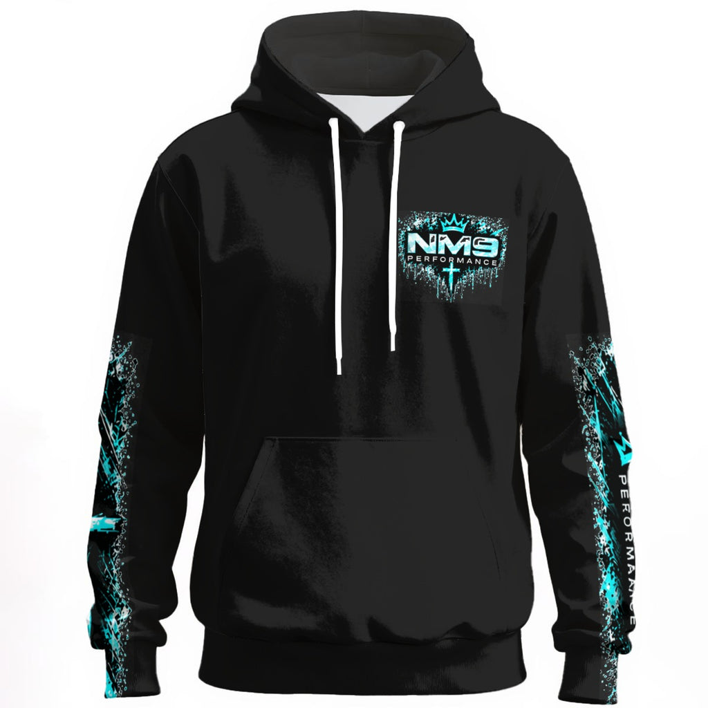 NM9 Ice Collection Hoodie | Girls Built Different Chest | Black