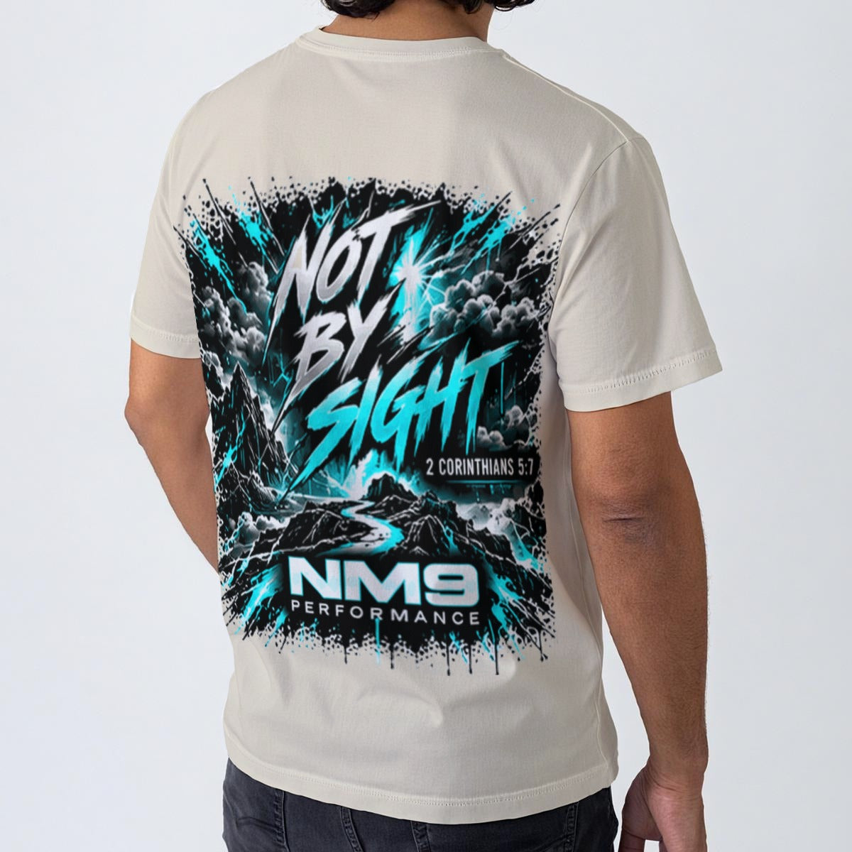 NM9 Ice Collection Tee | Not By Sight Series | Bone