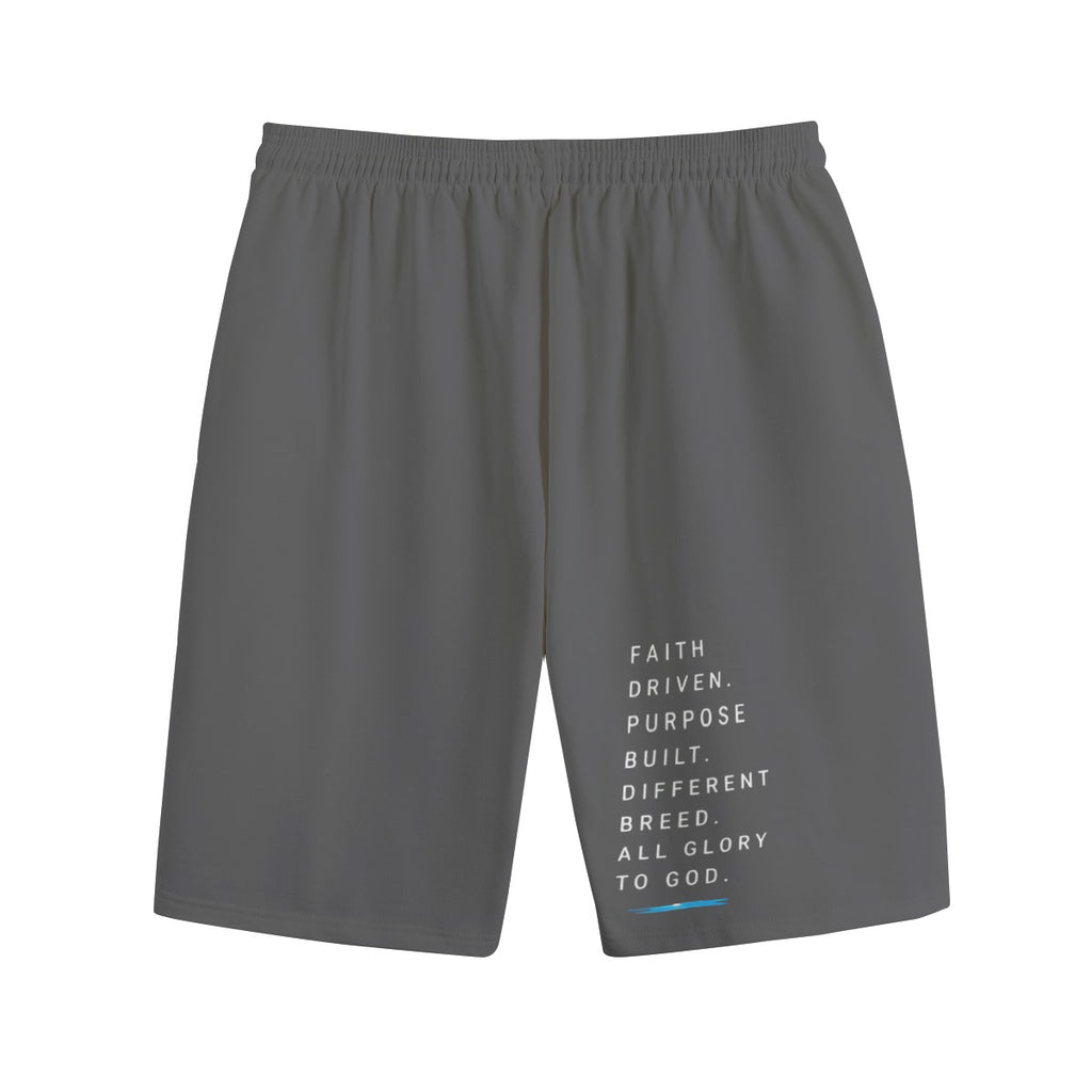 NM9 Signature Series Sweat Shorts | Discipline Builds Freedom | Steel Gray