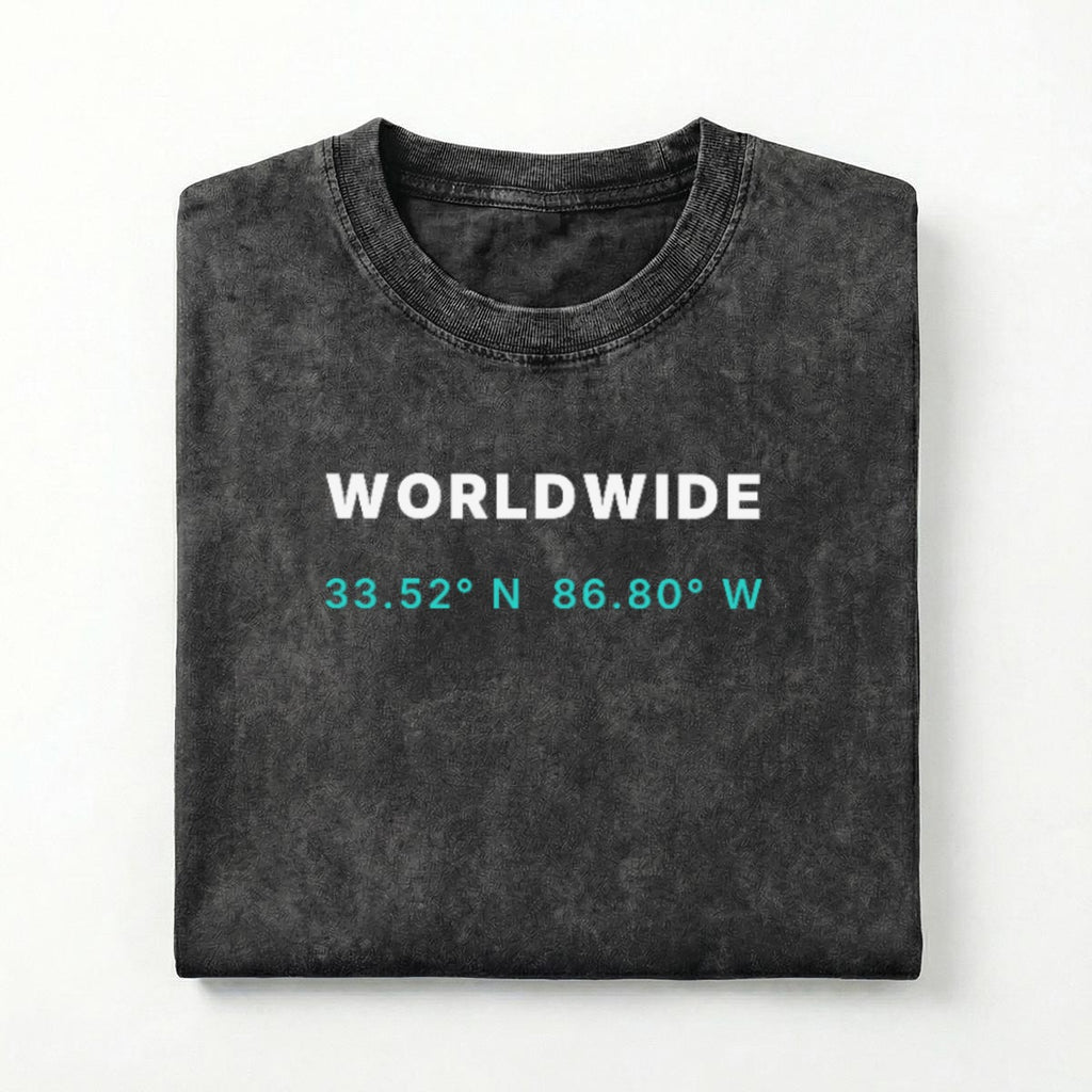 NM9 Ice Collection Heavyweight Tee | Worldwide | Black