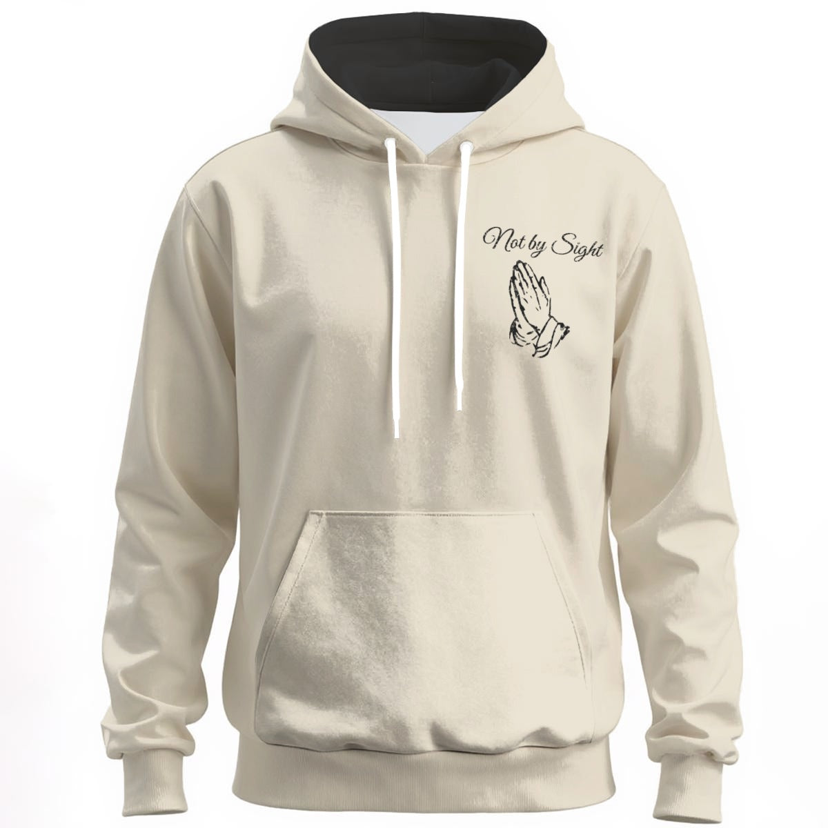 Not By Sight Hoodie | John 3:16 | Cream