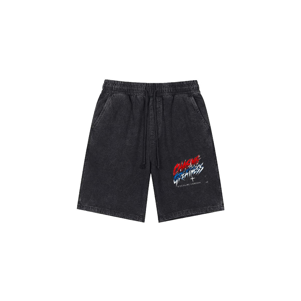 NM9 Executive Collection Heavyweight Sweat Shorts | Chasing Greatness | Black