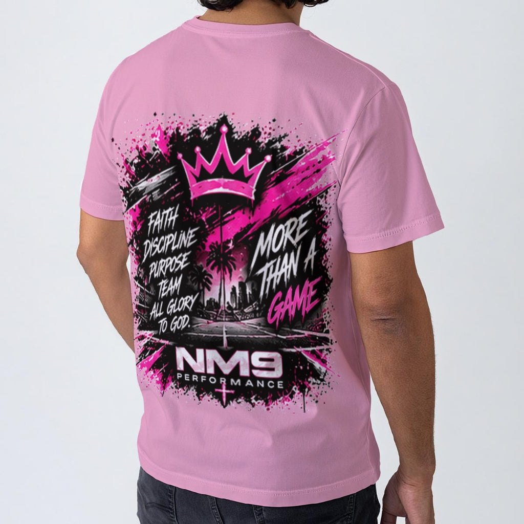 NM9 Pink Collection Tee | Girls Built Different | Light Pink