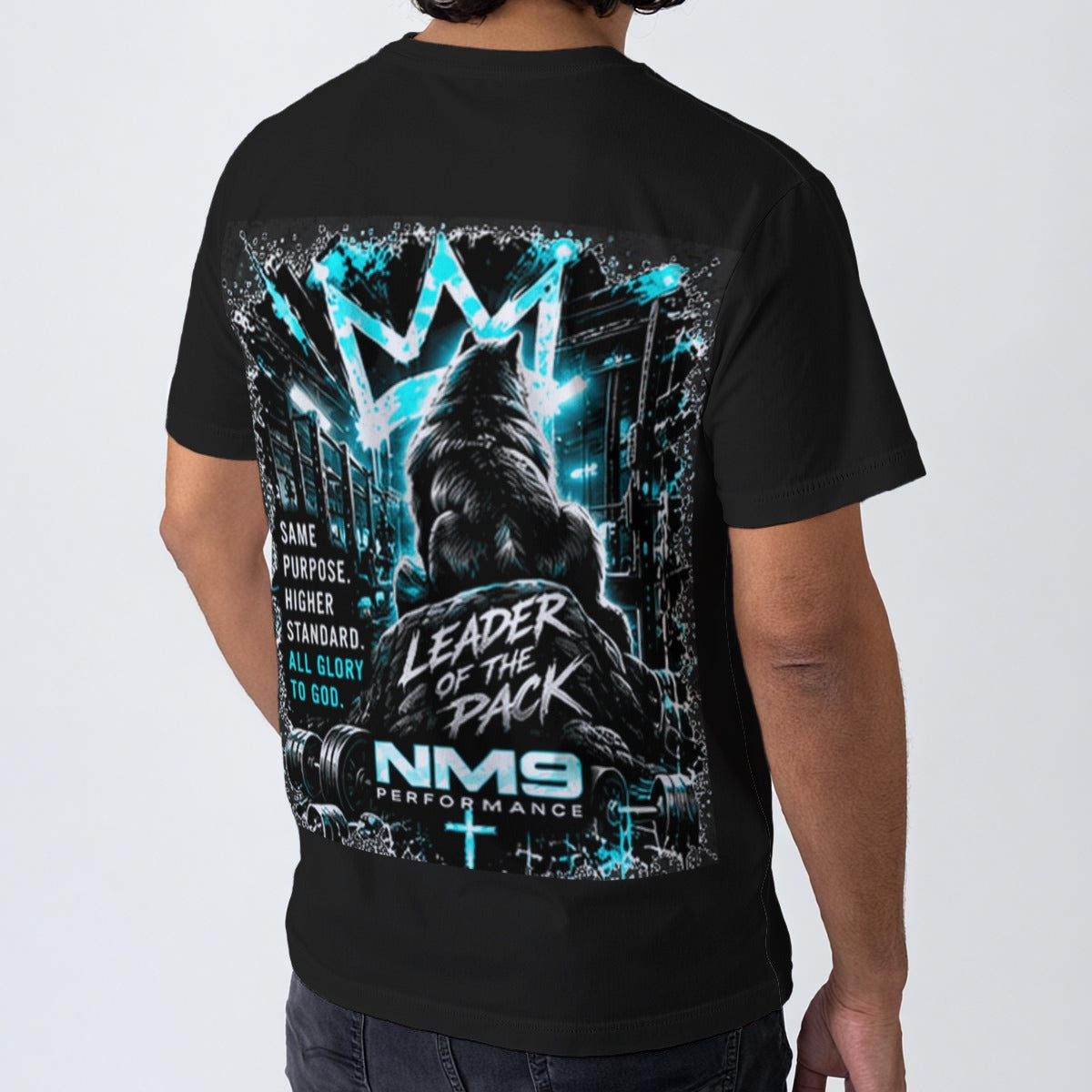 NM9 Ice Collection Tee | Built Different Leader Of The Pack | Black