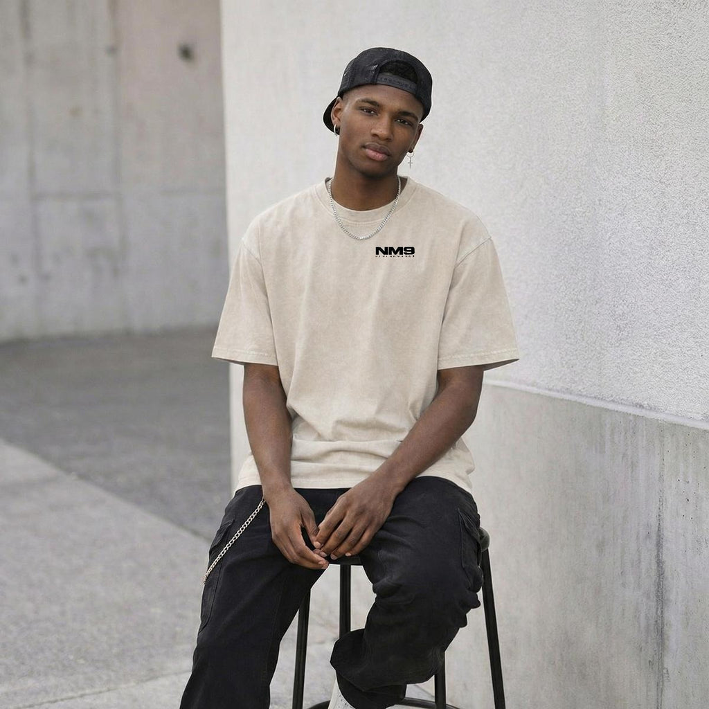 NM9 Standard Collection Heavyweight Tee | Discipline Builds Freedom | Bone