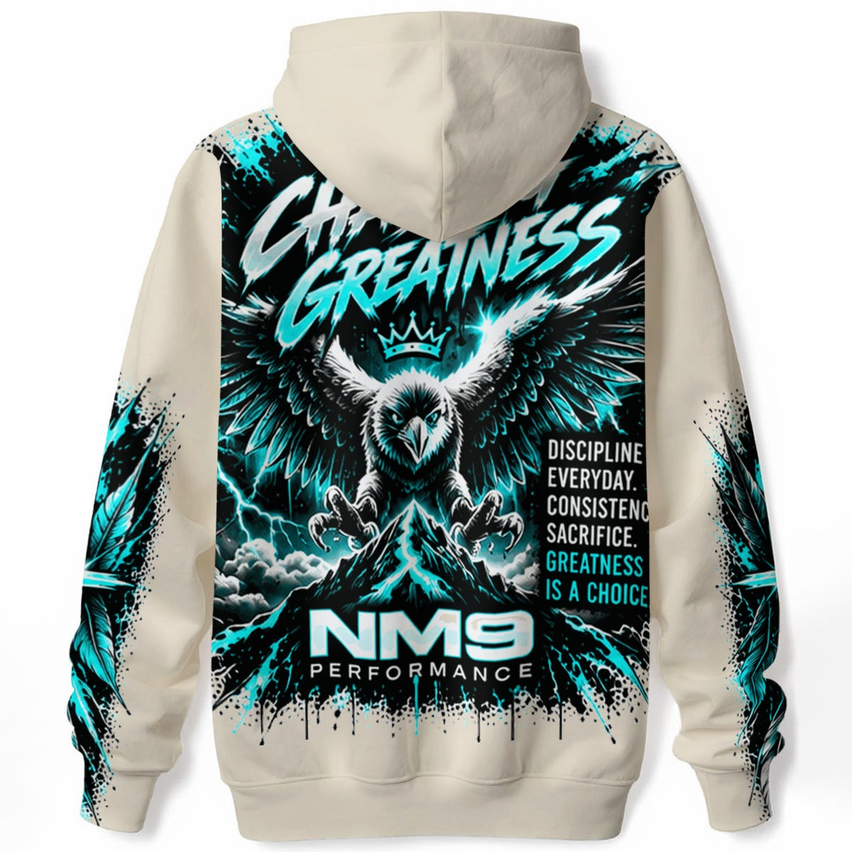 NM9 Ice Collection Hoodie | Chasing Greatness Series | Bone