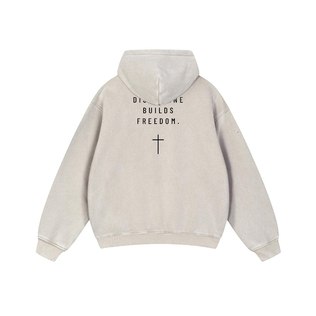 NM9 Standard Collection Heavyweight Hoodie | Discipline Builds Freedom | Sand