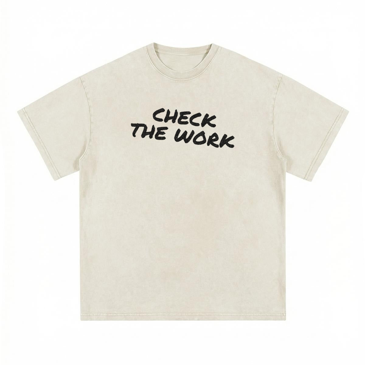NM9 Performance Heavyweight Tee | Check The Work | Bone
