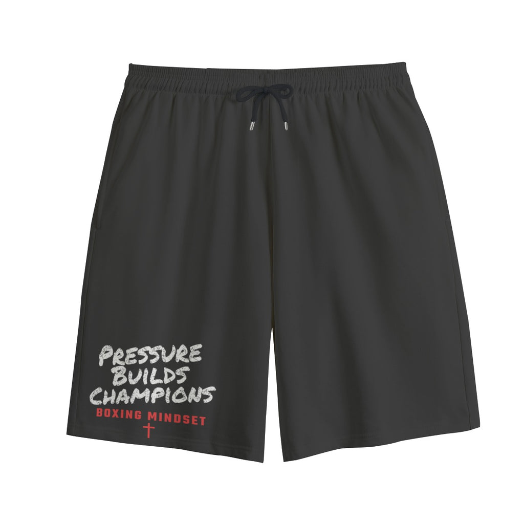 NM9 Performance Sweat Shorts | Pressure Builds Champions | Black