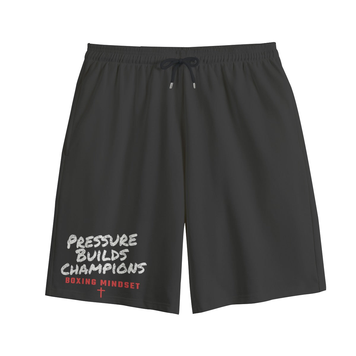 NM9 Performance Sweat Shorts | Pressure Builds Champions | Black