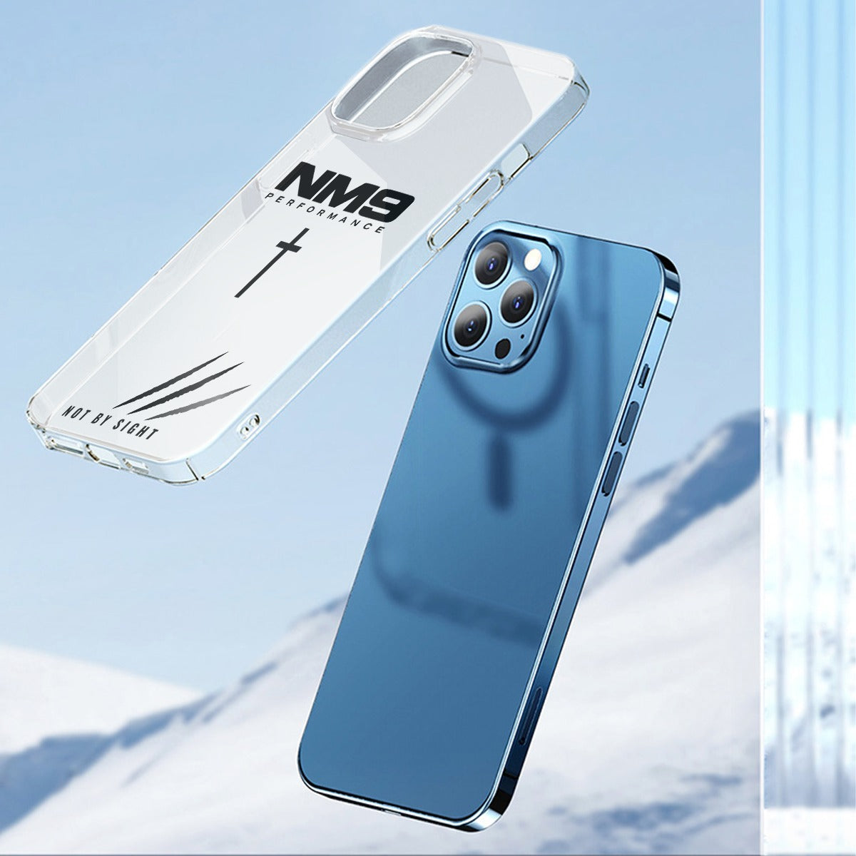NM9 Phone Case | White/Black | iPhone 14/15 Series
