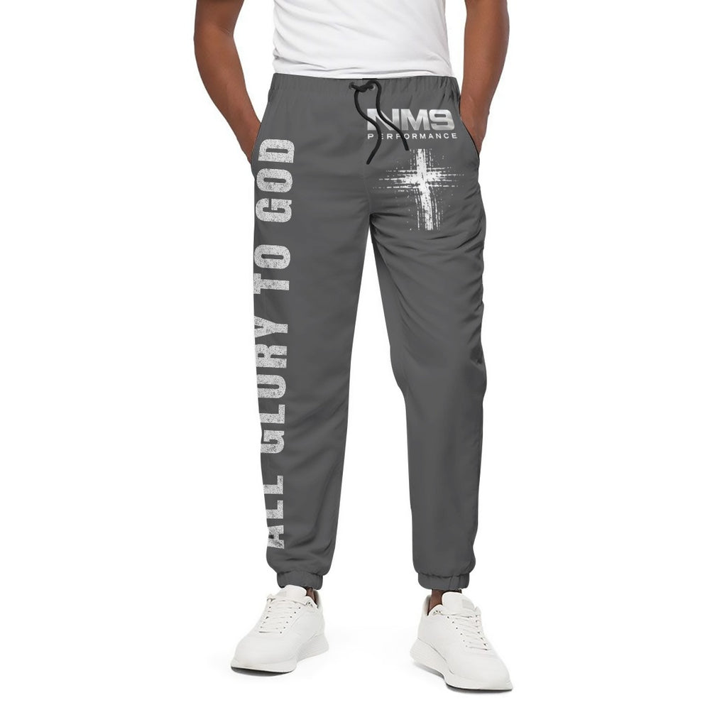 NM9 Signature Series Joggers | All Glory To God | Steel Gray