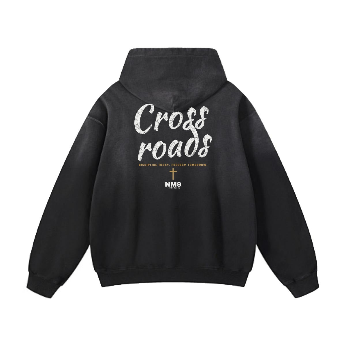 NM9 Performance Heavyweight Hoodie | Crossroads | Black