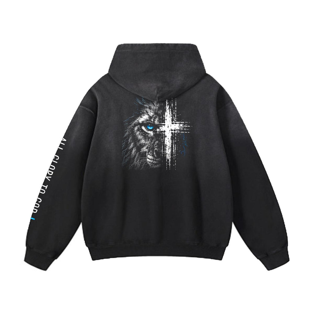 NM9 Signature Series Heavyweight Hoodie | Lion Of Judah | Black
