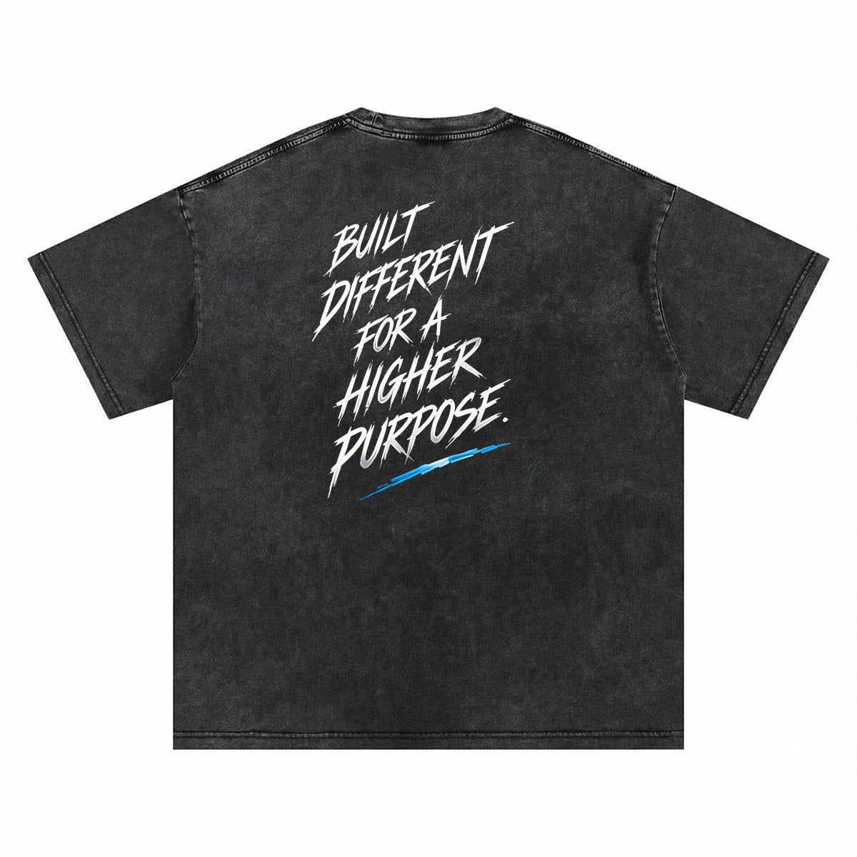 NM9 Signature Series Heavyweight Tee | Built Different For A Higher Purpose | Black