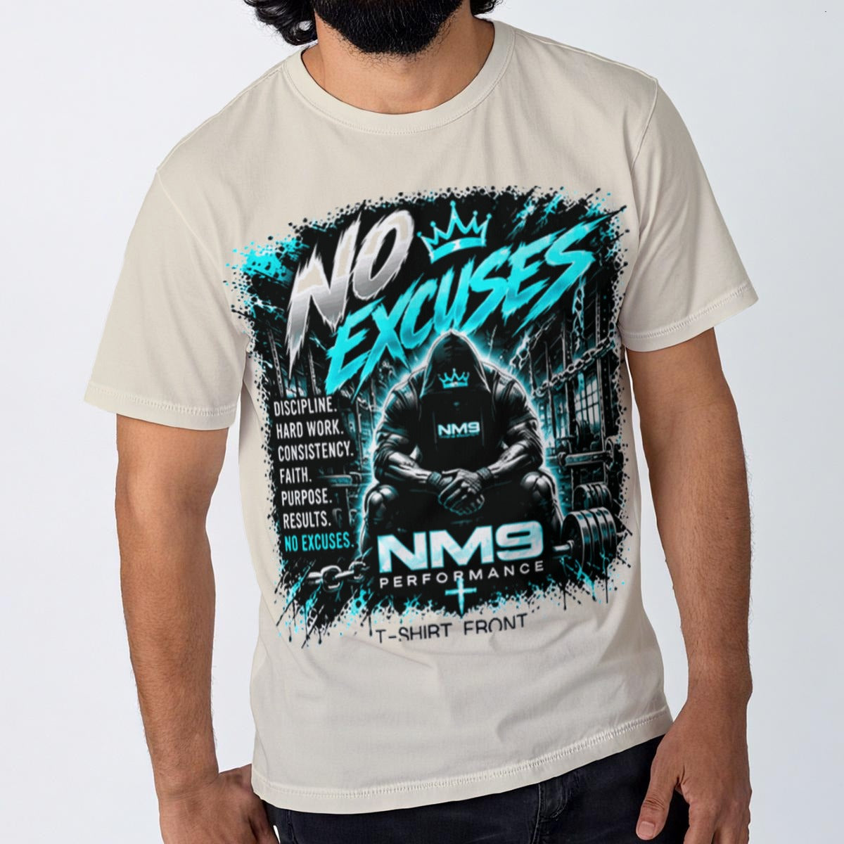 NM9 Ice Collection Tee | No Excuses Series | Bone