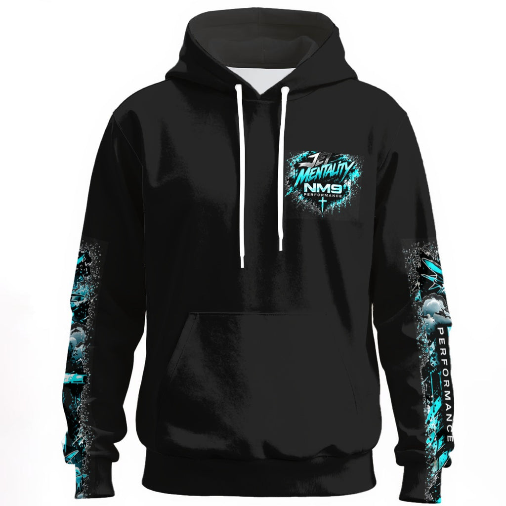 NM9 Ice Collection Hoodie | Jet Mentality Series Chest | Black
