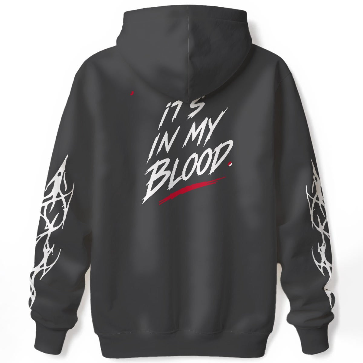 NM9 Hellfire Collection Hoodie | It's In My Blood | Steel Gray