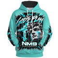 NM9 Ice Collection Hoodie | God's Plan Statue Edition | Ice Teal