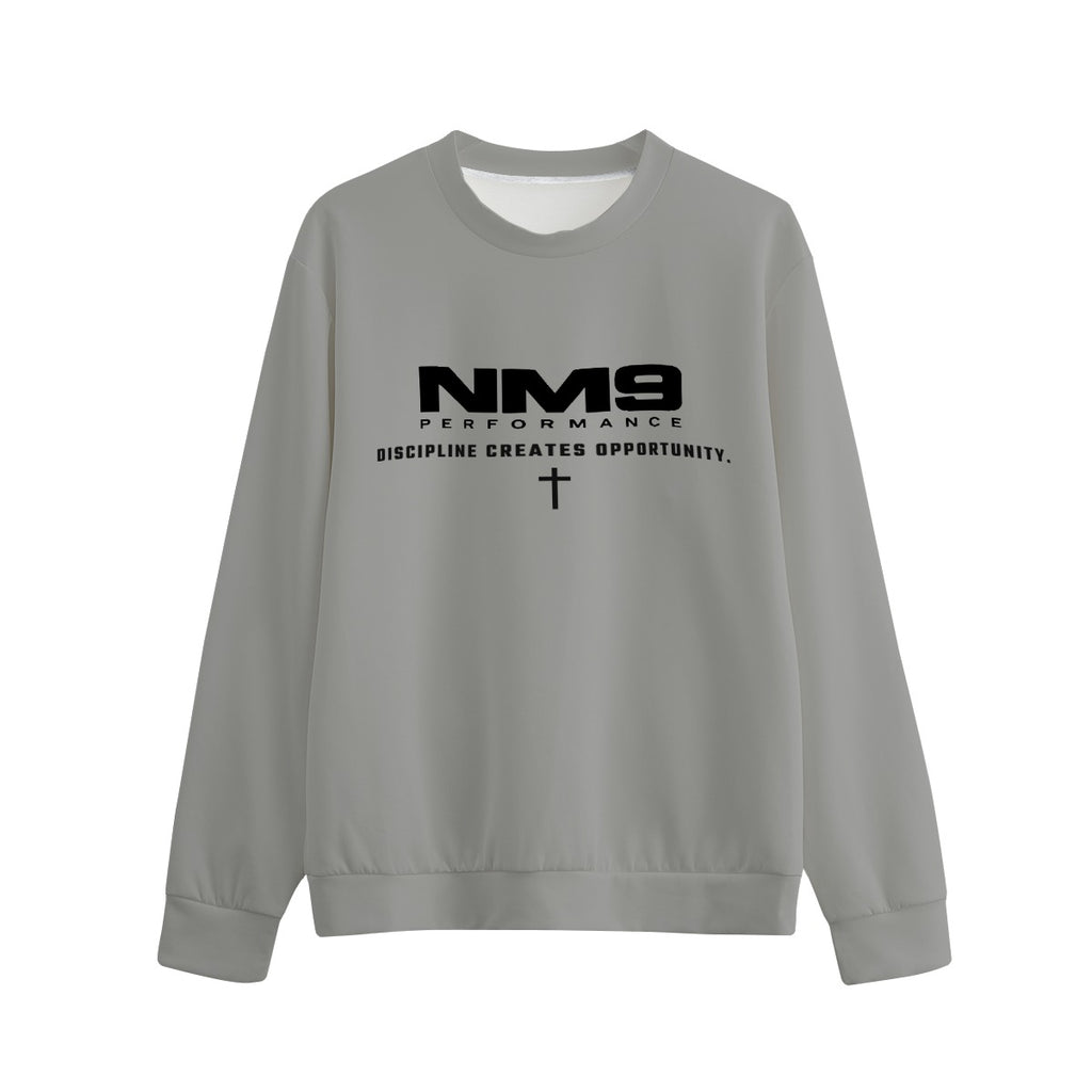 NM9 Performance Crewneck | No Days Off | Heather Grey