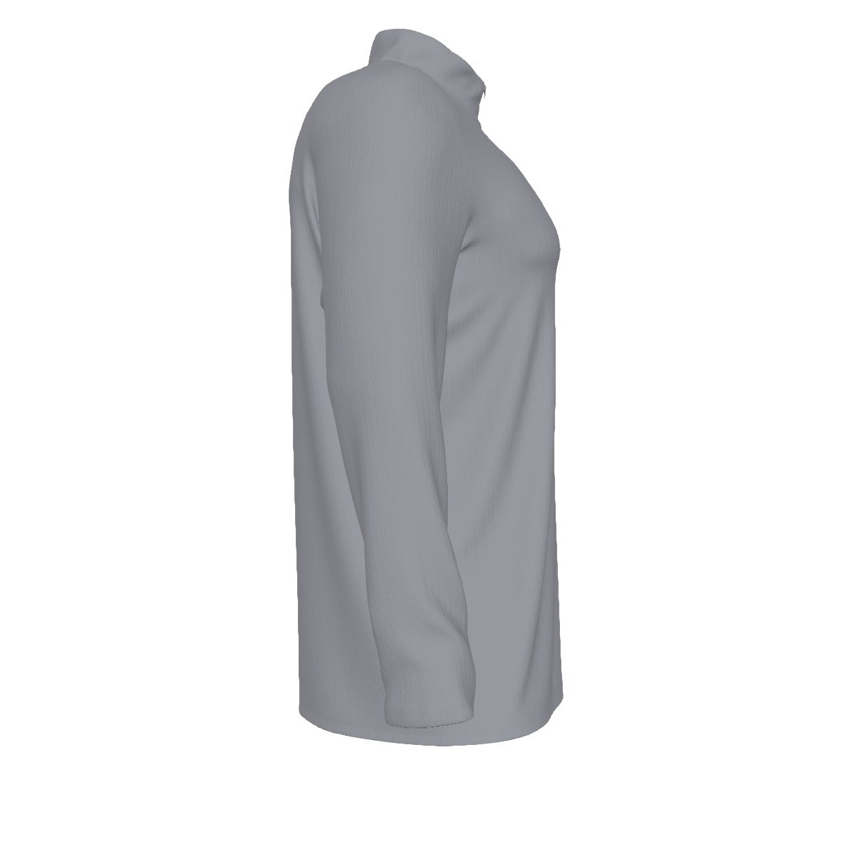 Not By Sight Quarter Zip | Script + Hands | Heather Grey
