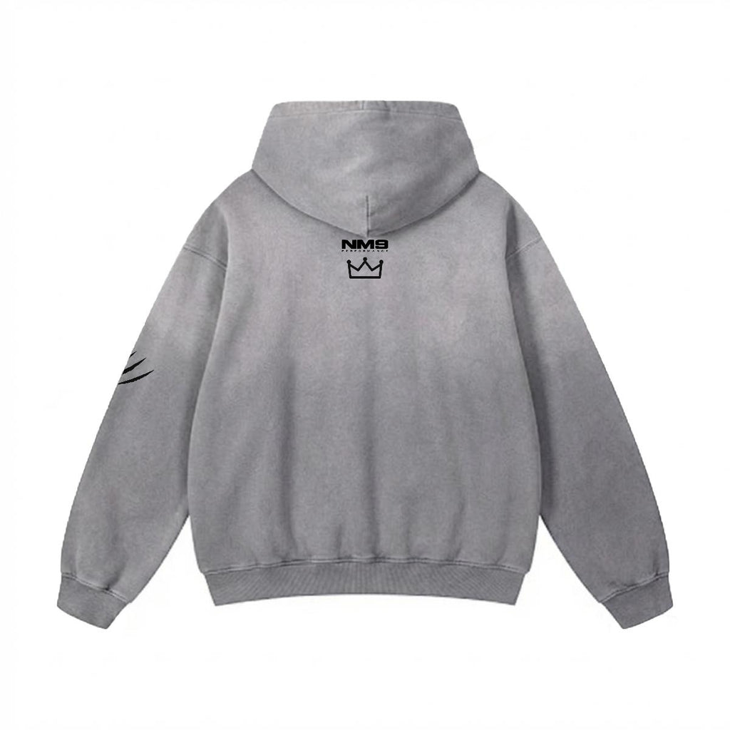 NM9 Heavyweight Hoodie | Stand On Truth | Grey / Black