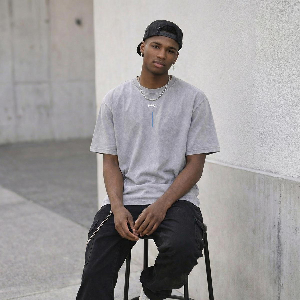 NM9 Ascend Collection Heavyweight Tee | Move Higher | Grey