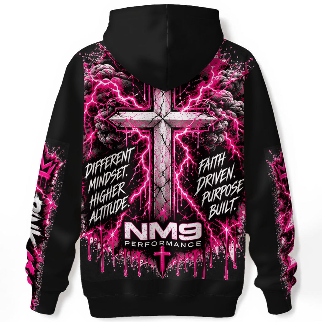NM9 Pink Collection Hoodie | Pink Storm Chest | Black
