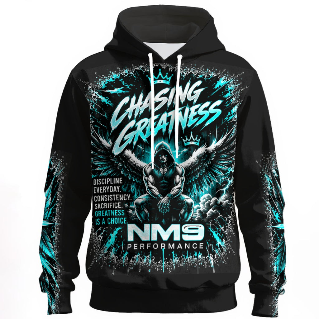 NM9 Ice Collection Hoodie | Chasing Greatness Series | Black