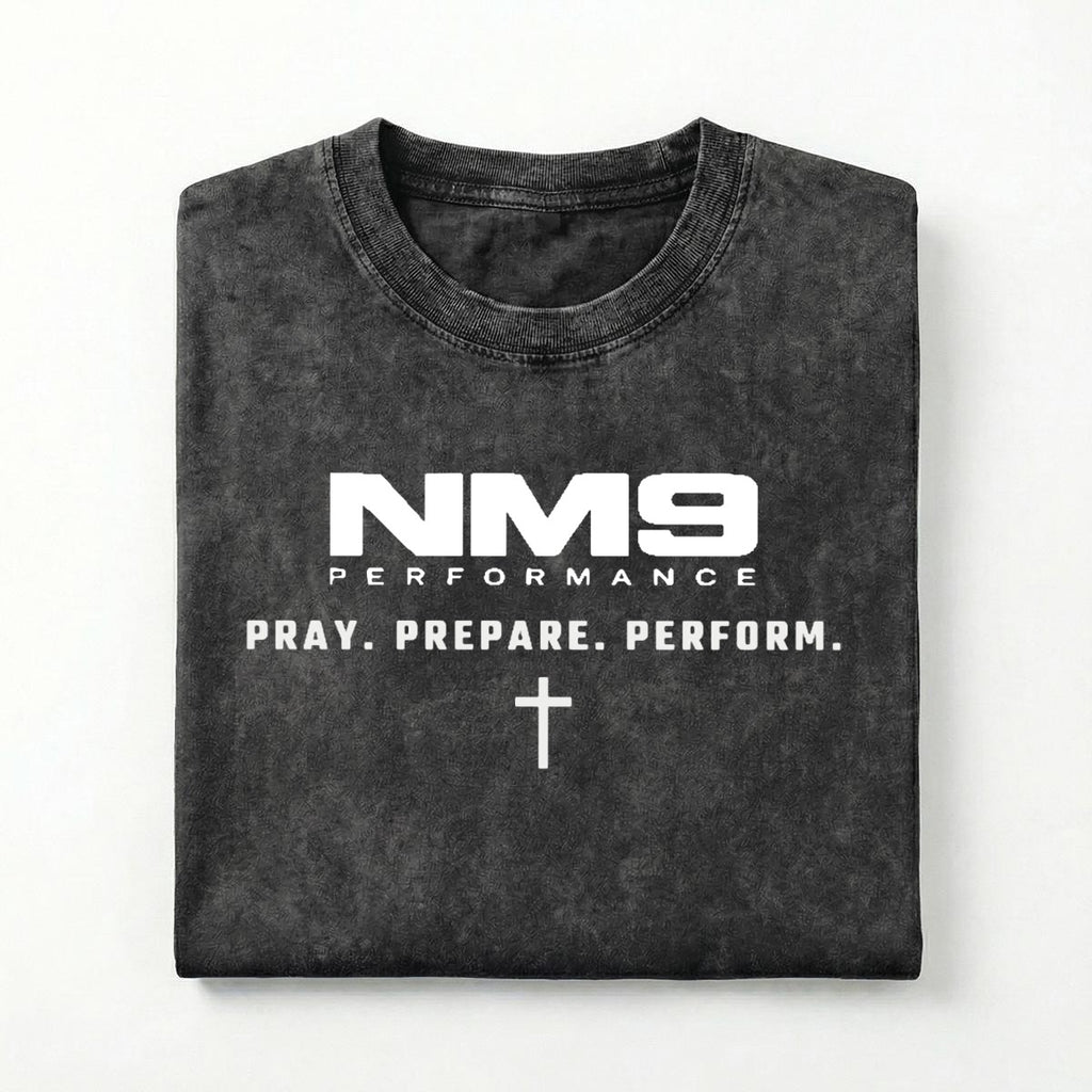 NM9 Performance Heavyweight Tee | Victory Lap | Black