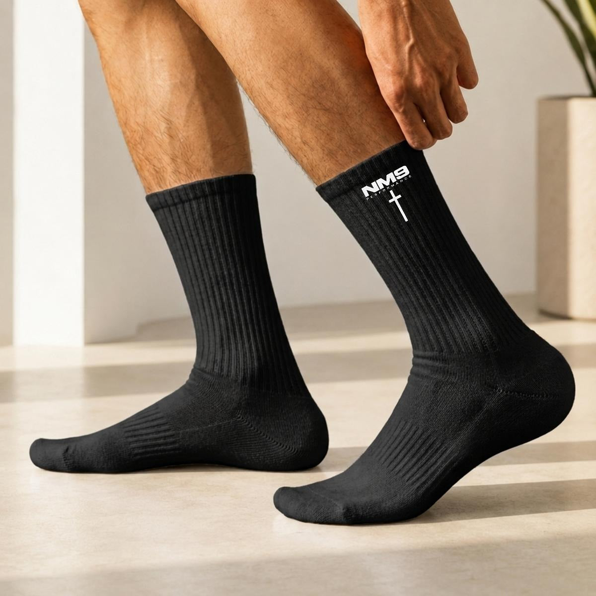 NM9 Crew Socks | Black