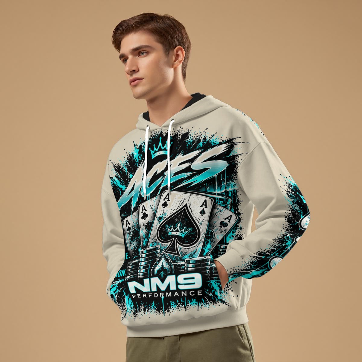 NM9 Ice Collection Hoodie | Aces Series | Bone