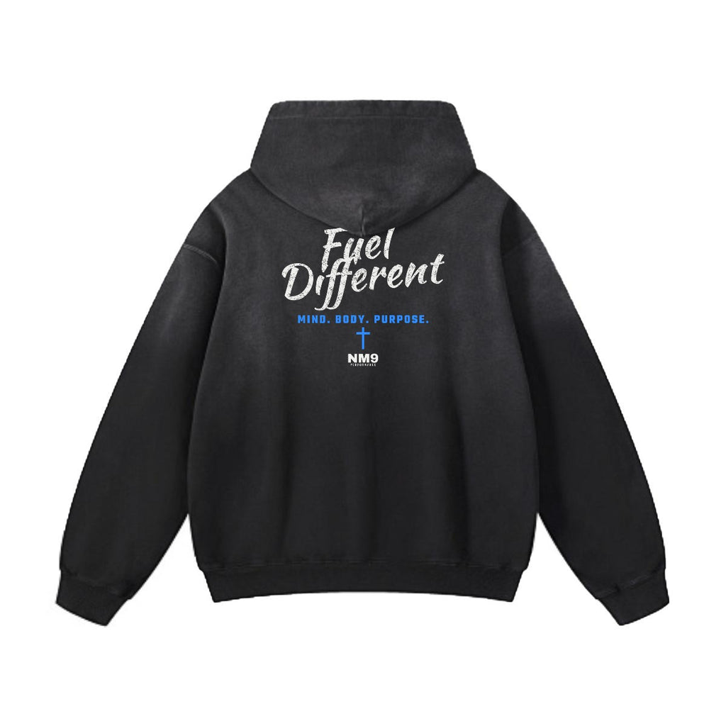 NM9 Performance Heavyweight Hoodie | Fuel Different | Black