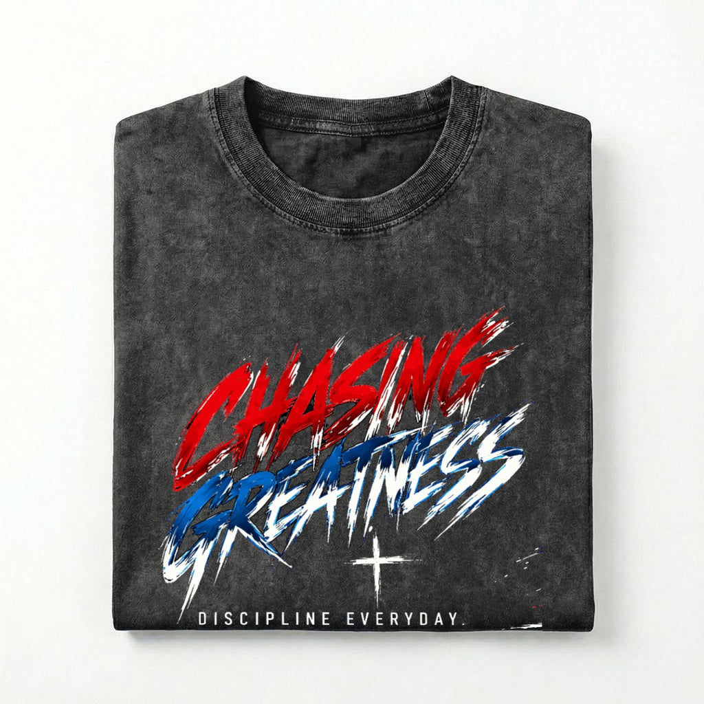 NM9 Executive Collection Heavyweight Tee | Chasing Greatness | Black