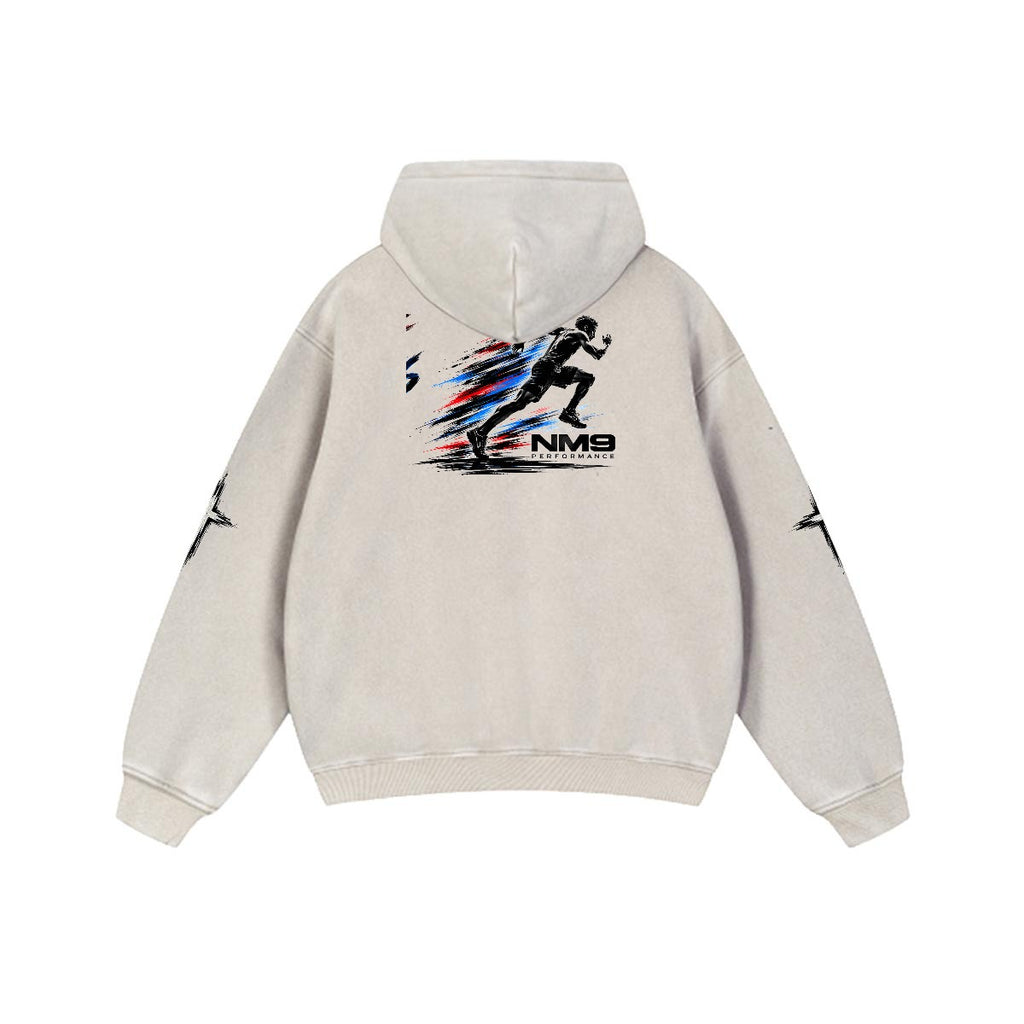 NM9 Executive Collection Heavyweight Hoodie | Chasing Greatness | Bone
