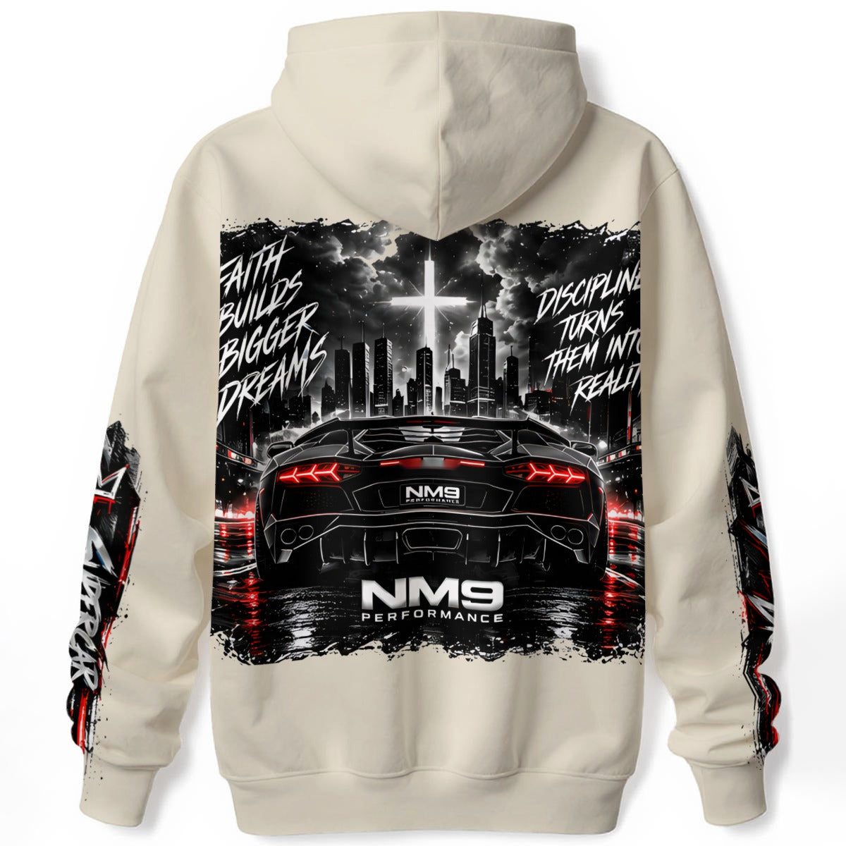 NM9 Executive Collection Hoodie | Supercar Dreams | Bone