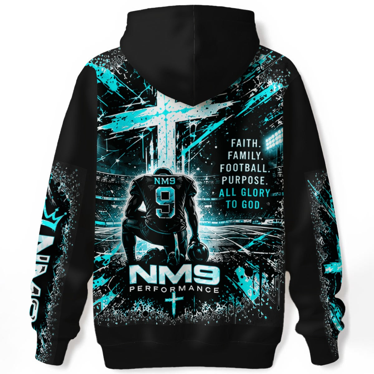 NM9 Ice Collection Hoodie | More Than A Game Series Chest | Black