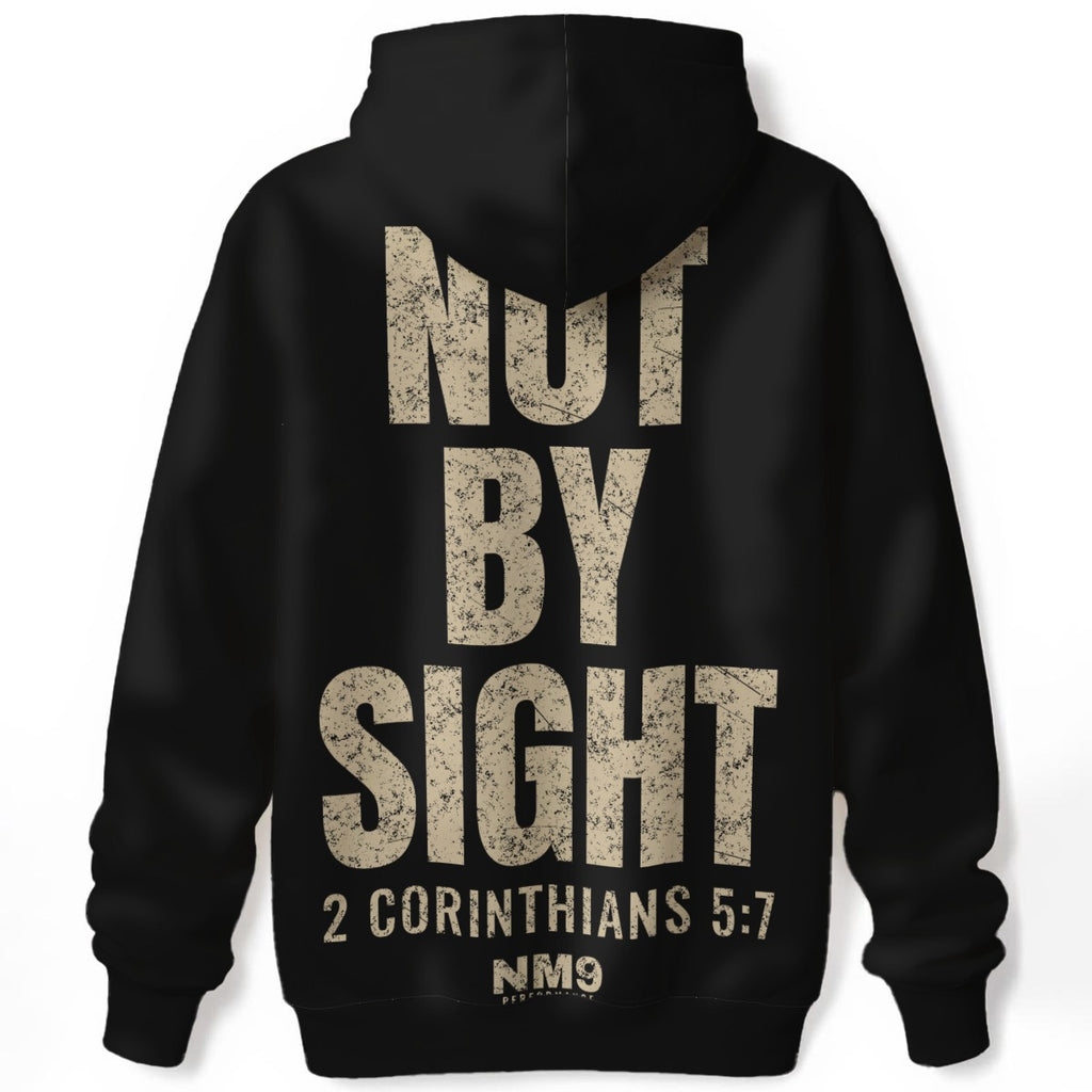 God's Plan Hoodie | NOT BY SIGHT 2 Cor 5:7 | Black