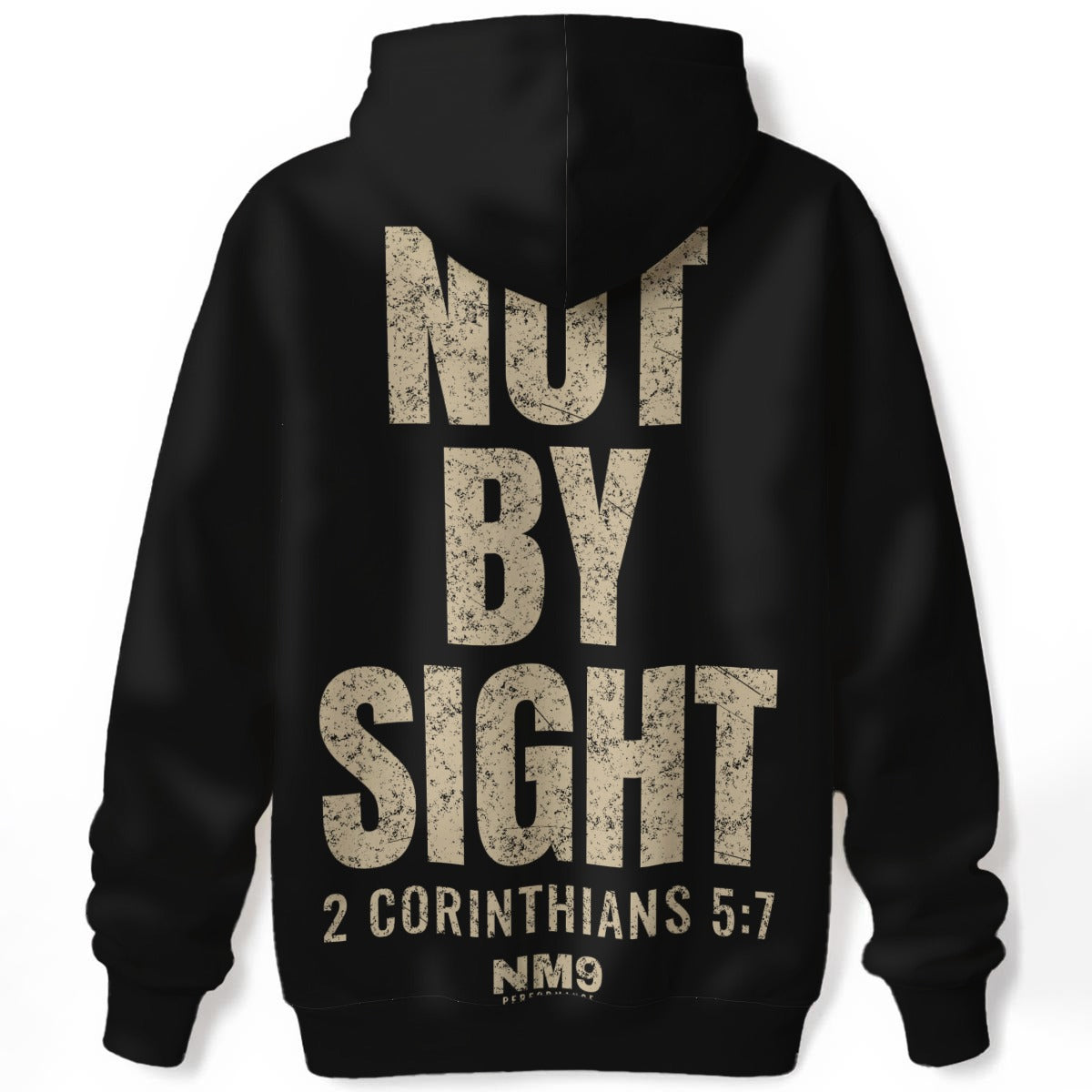 God's Plan Hoodie | NOT BY SIGHT 2 Cor 5:7 | Black