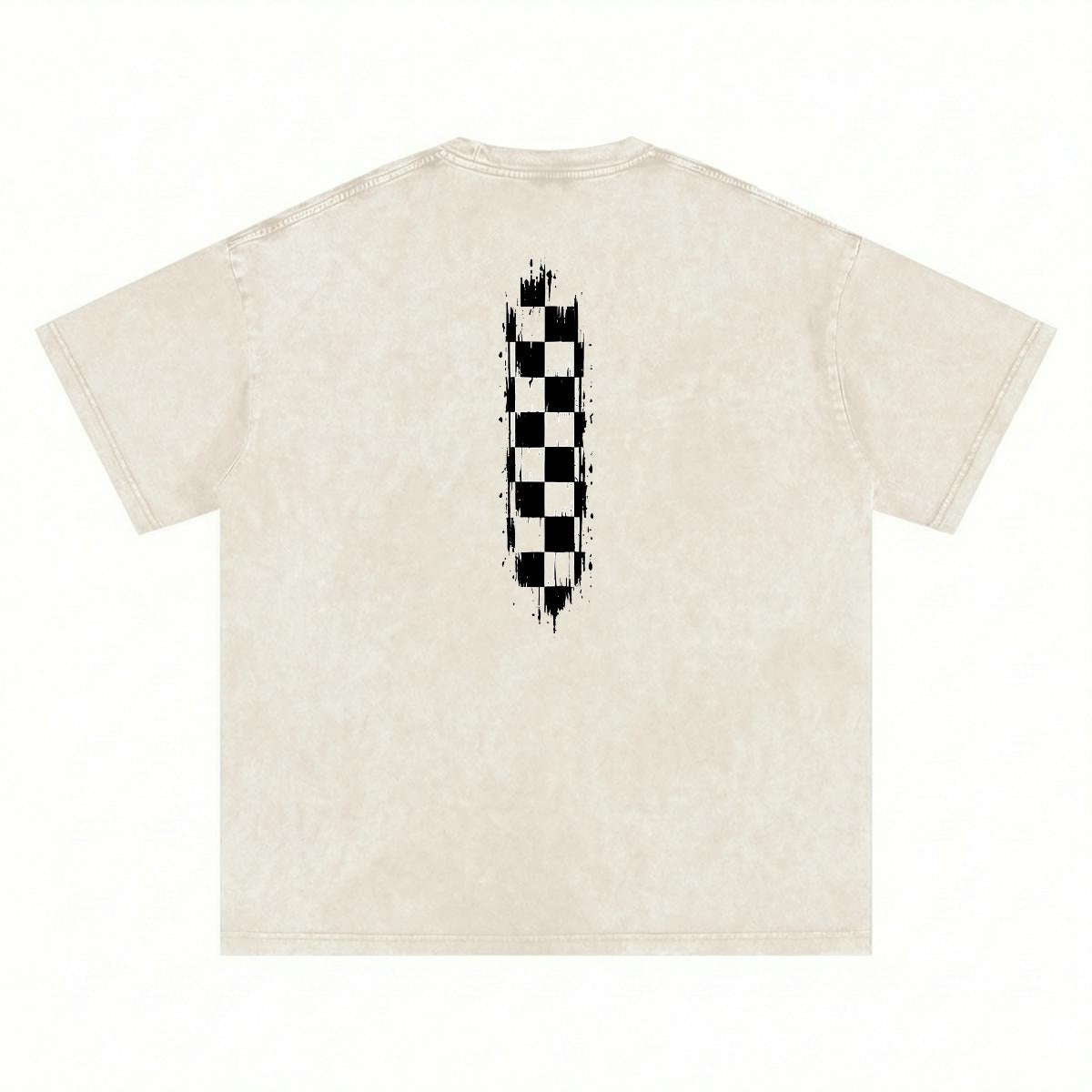 NM9 Executive Collection Heavyweight Tee | Race The Limits Checkered | Bone