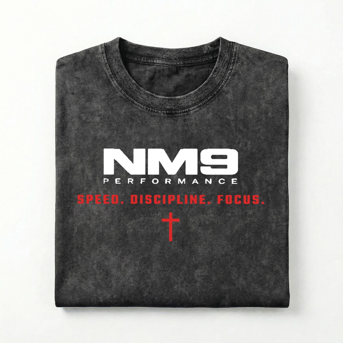 NM9 Performance Heavyweight Tee | Race the Limits | Black
